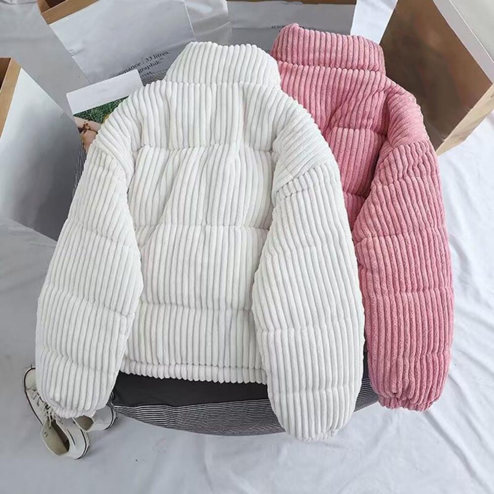 Puffer Jacket Women Down - Giacca Imbottita in Poliestere da Donna,