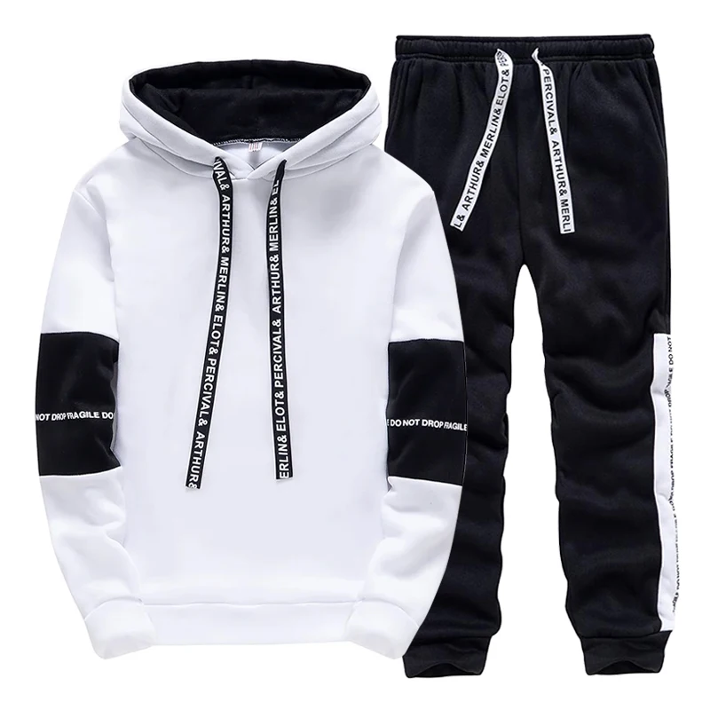 Winter Clothing Hoodie - Tuta Sportiva da Uomo Casual con