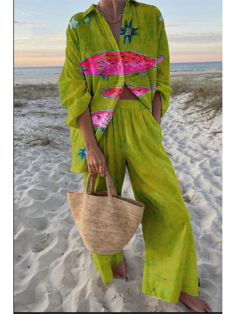 Winter Clothing Girls - Set casual con stampa Boho per