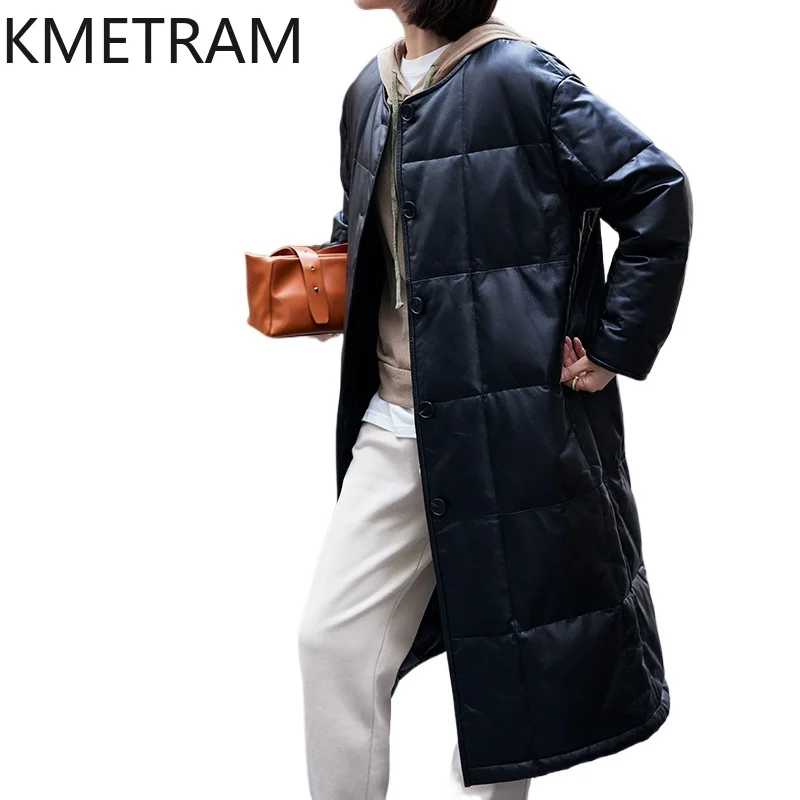 Puffer Jacket Women Down - Piumino in vera pelle di pecora
