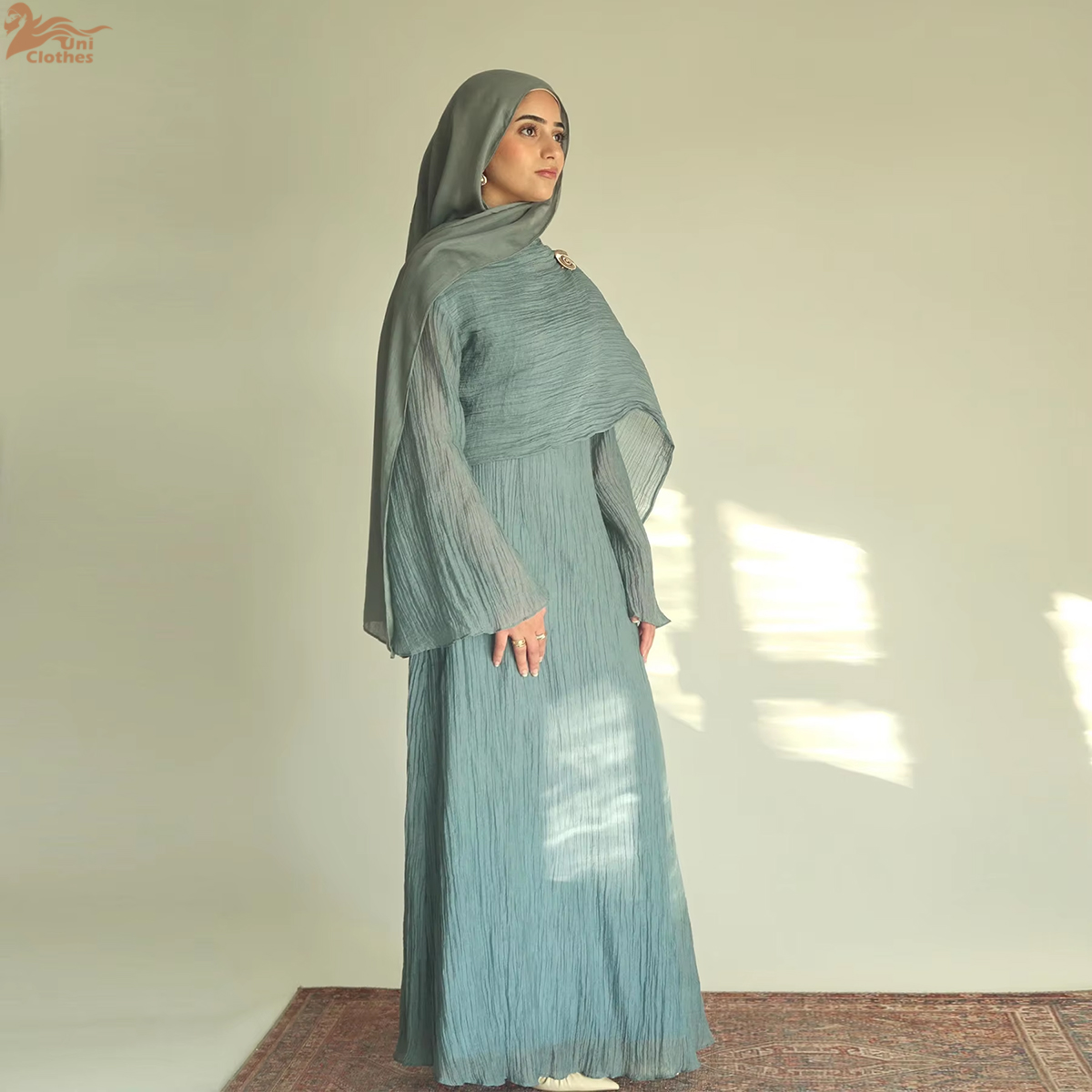 Winter Clothing Dubai - 2025 Nuovo tessuto a pieghe elegante
