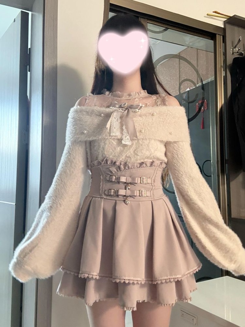 Winter Clothing Girls - Maglione dolce stile giapponese Lolita con
