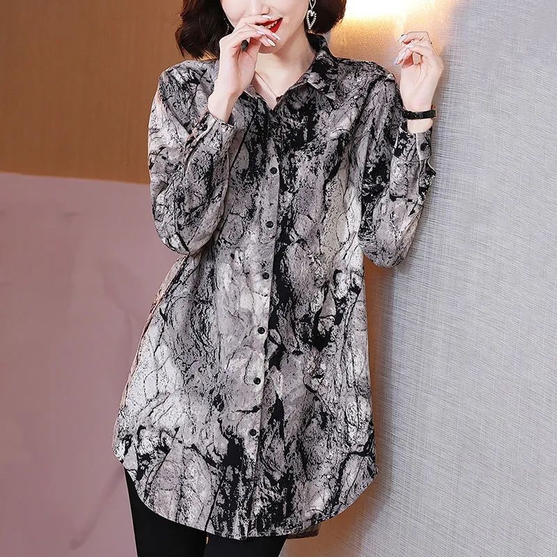 Winter Clothing Vintage - Camicia Oversize Vintage con Stampa e