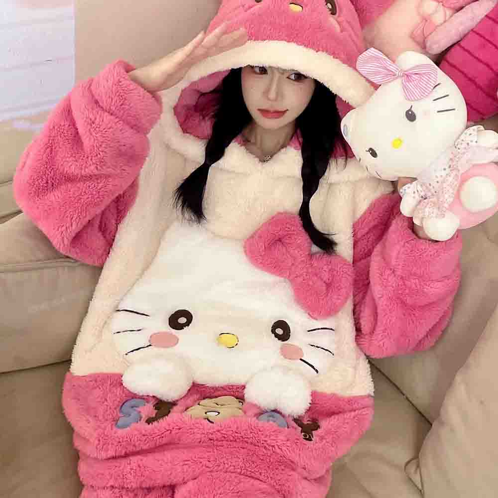 Winter Clothing Girls - Pigiama da Donna Hello Kitties Kuromi
