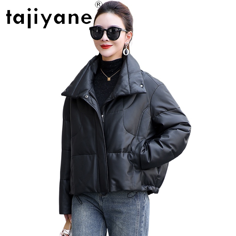 Puffer Jacket Women Down - TAJIYANE Vera pelle di pecora Piuma