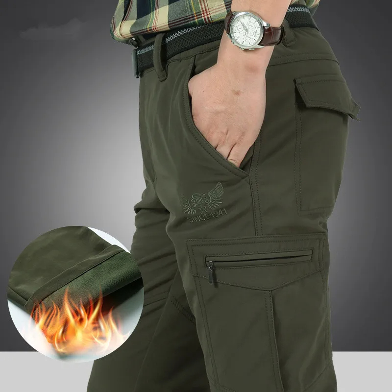 Winter Clothing Work - Pantaloni tattici in pile invernale da