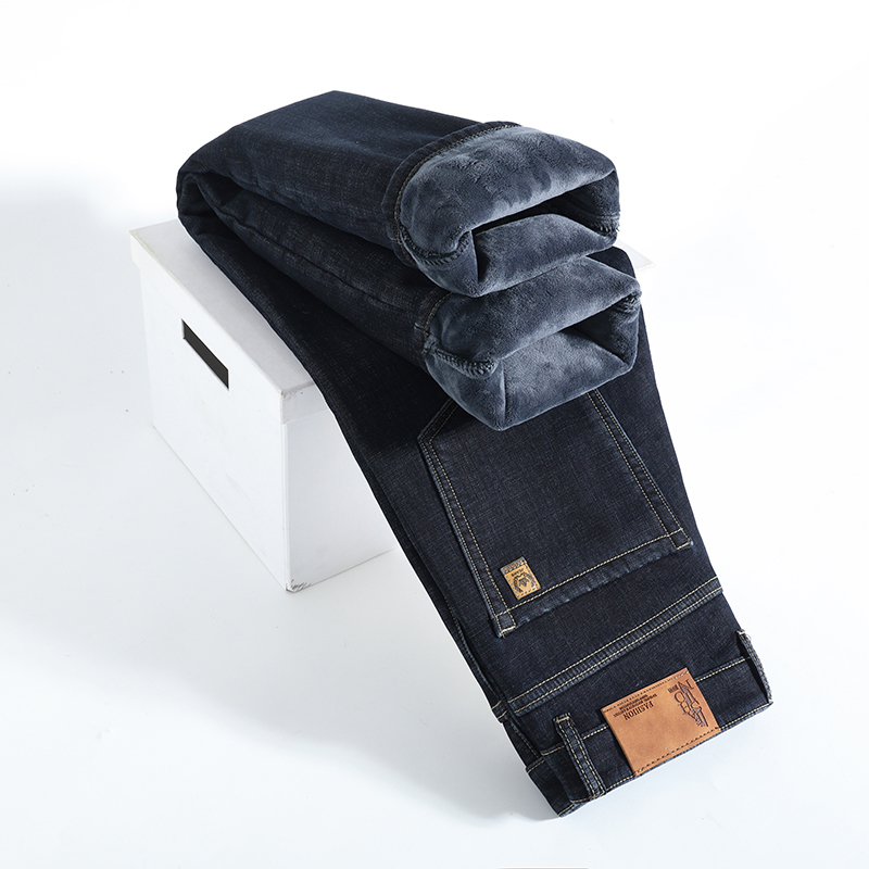 Winter Clothing Work - Jeans in pile caldo invernale Pantaloni