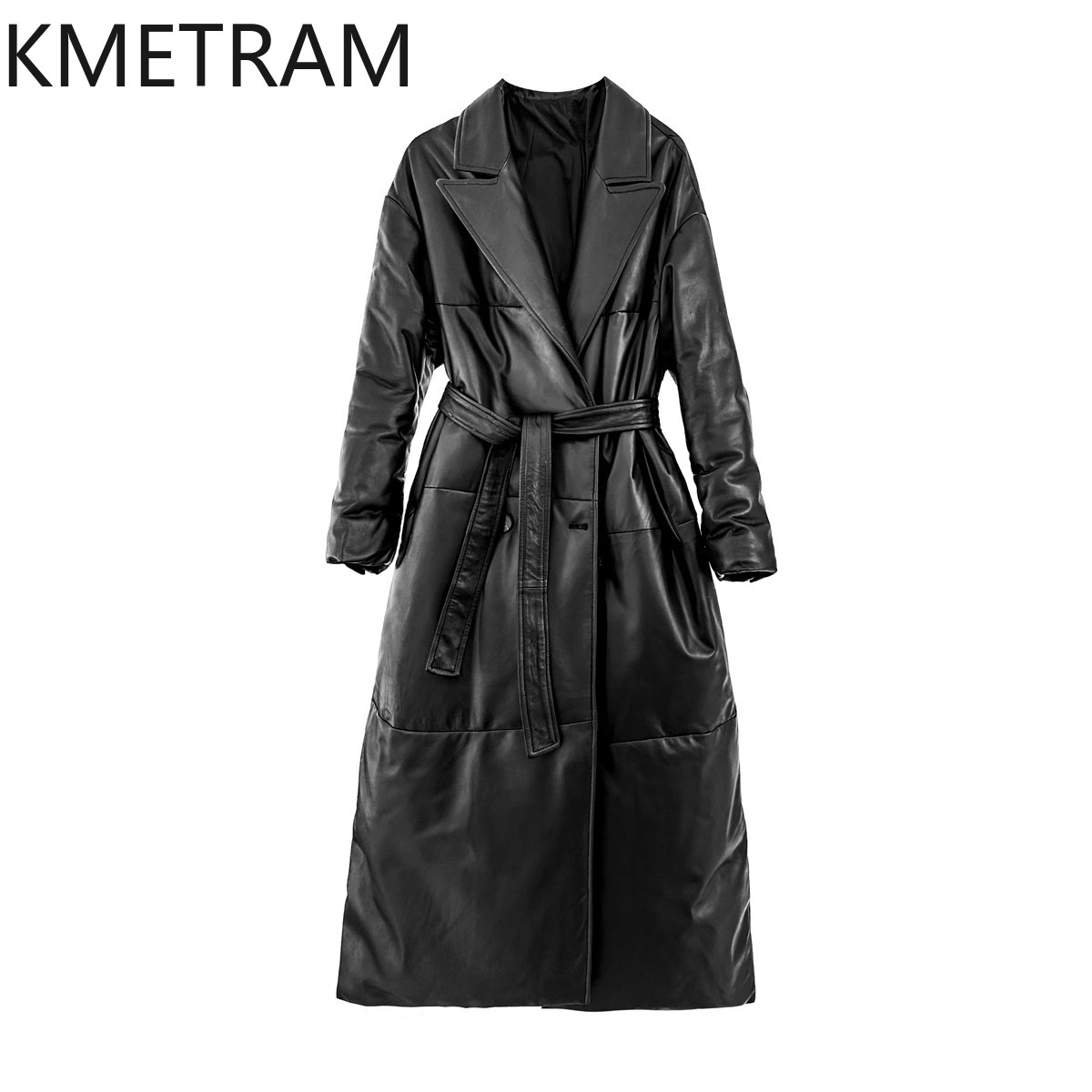 Puffer Jacket Women Down - Piumino in vera pelle con piumino
