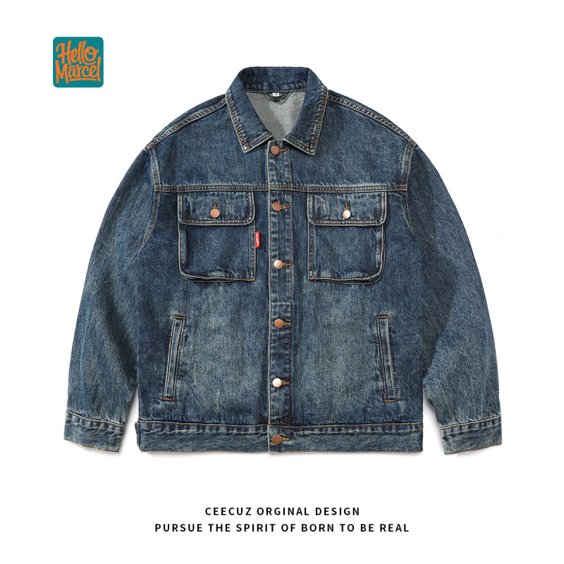 Winter Clothing Work - HELLOMARCEL Giacca in Denim di Lusso