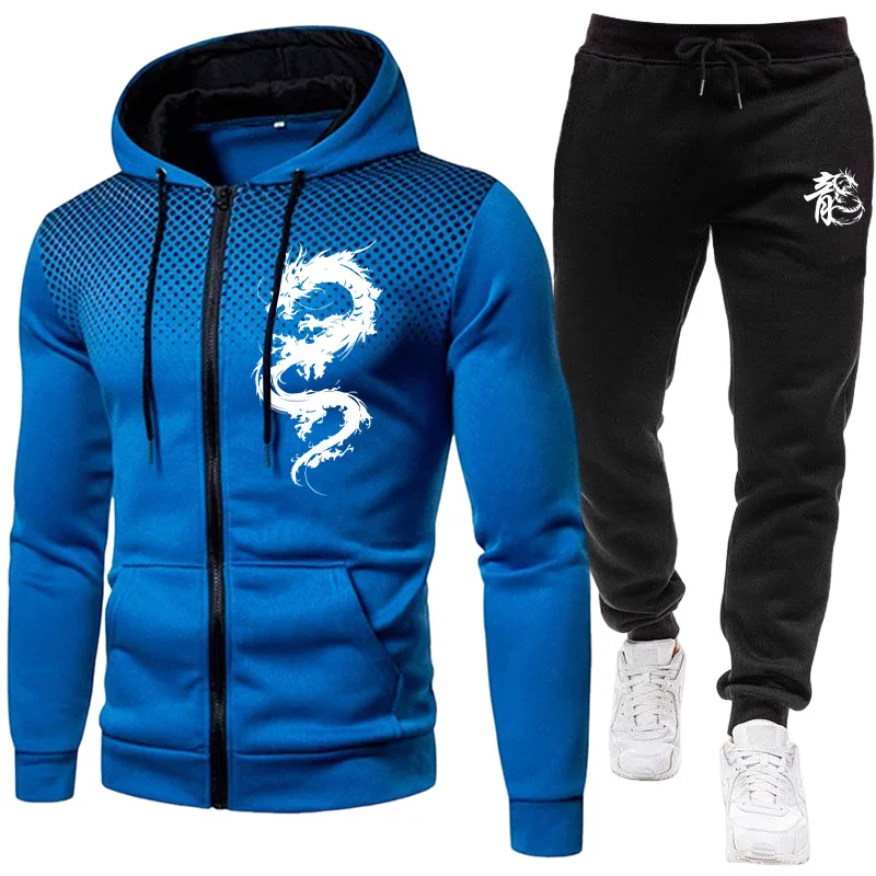Set da Uomo con Stampa Drago d - Winter Clothing Hoodie recensione e prezzo