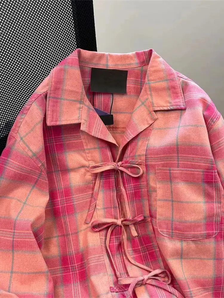 Y2k Camicia scozzese rosa vint - Winter Clothing Vintage recensione e prezzo