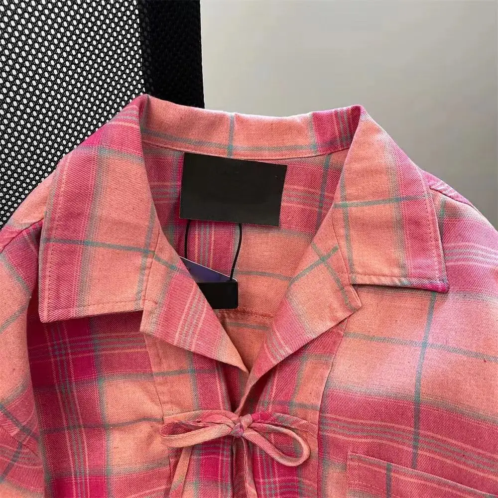Y2k Camicia scozzese rosa vint - Winter Clothing Vintage recensione e prezzo