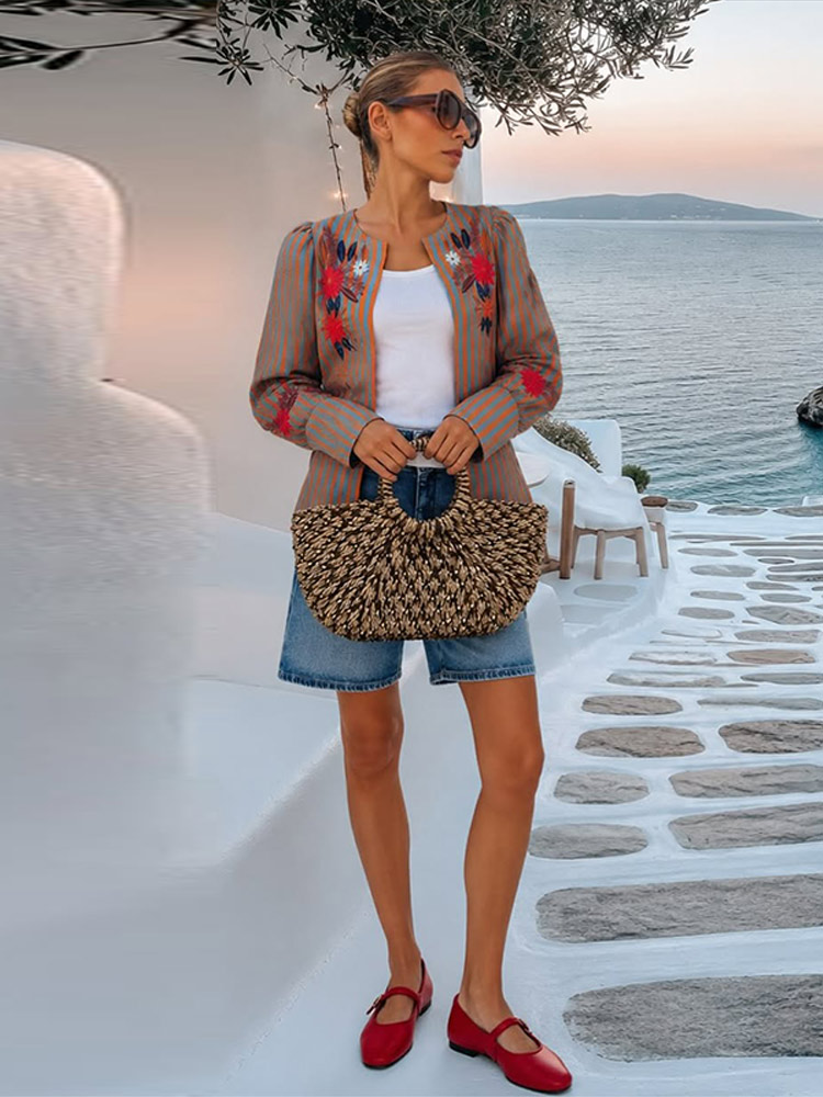 Giacca Ricamata a Righe con Fi - Winter Clothing For recensione e prezzo