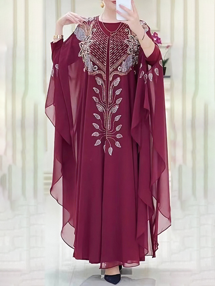 Chiffon Boubou Moda musulmana  - Winter Clothing Dubai recensione e prezzo
