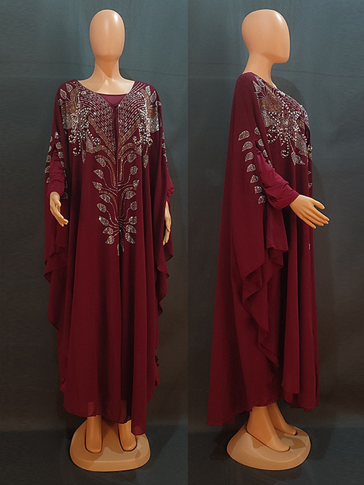 Chiffon Boubou Moda musulmana  - Winter Clothing Dubai recensione e prezzo